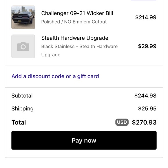 challenger spoiler with camera and zl1 wickerbill - Picture 9 of 10